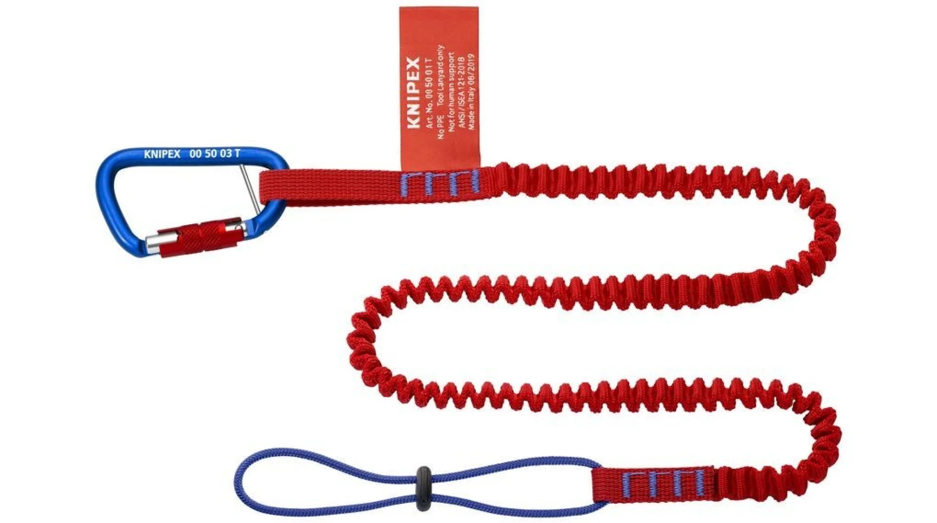 סט מערכת חיבור לכלים המיועדת למניעת נפילת כלים בעת עבודה בגובה - KNIPEX 00 50 05 T BK