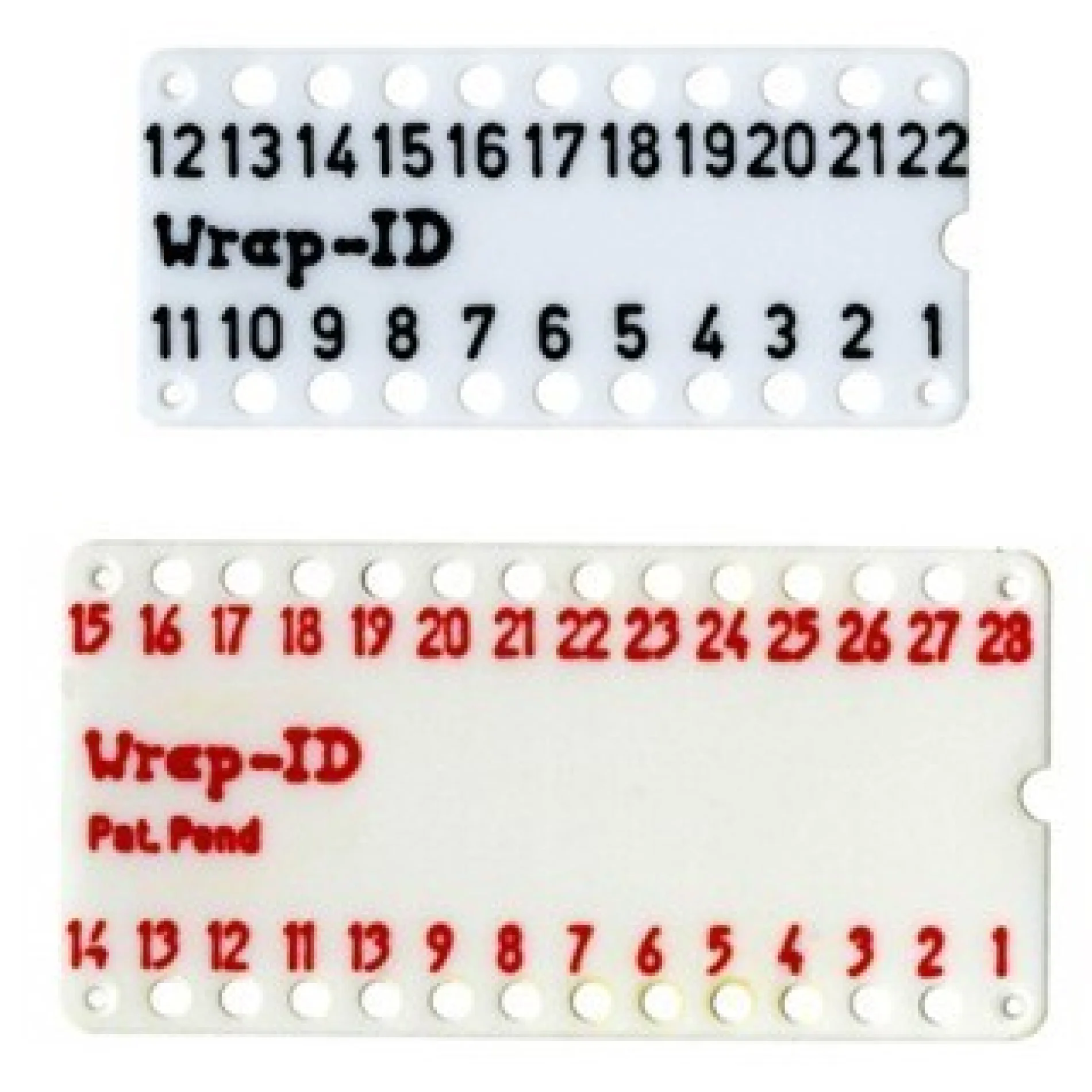 לוחית ID ממוספרת ''0.3 WIRE WRAP לתושבות - 14 מגעים