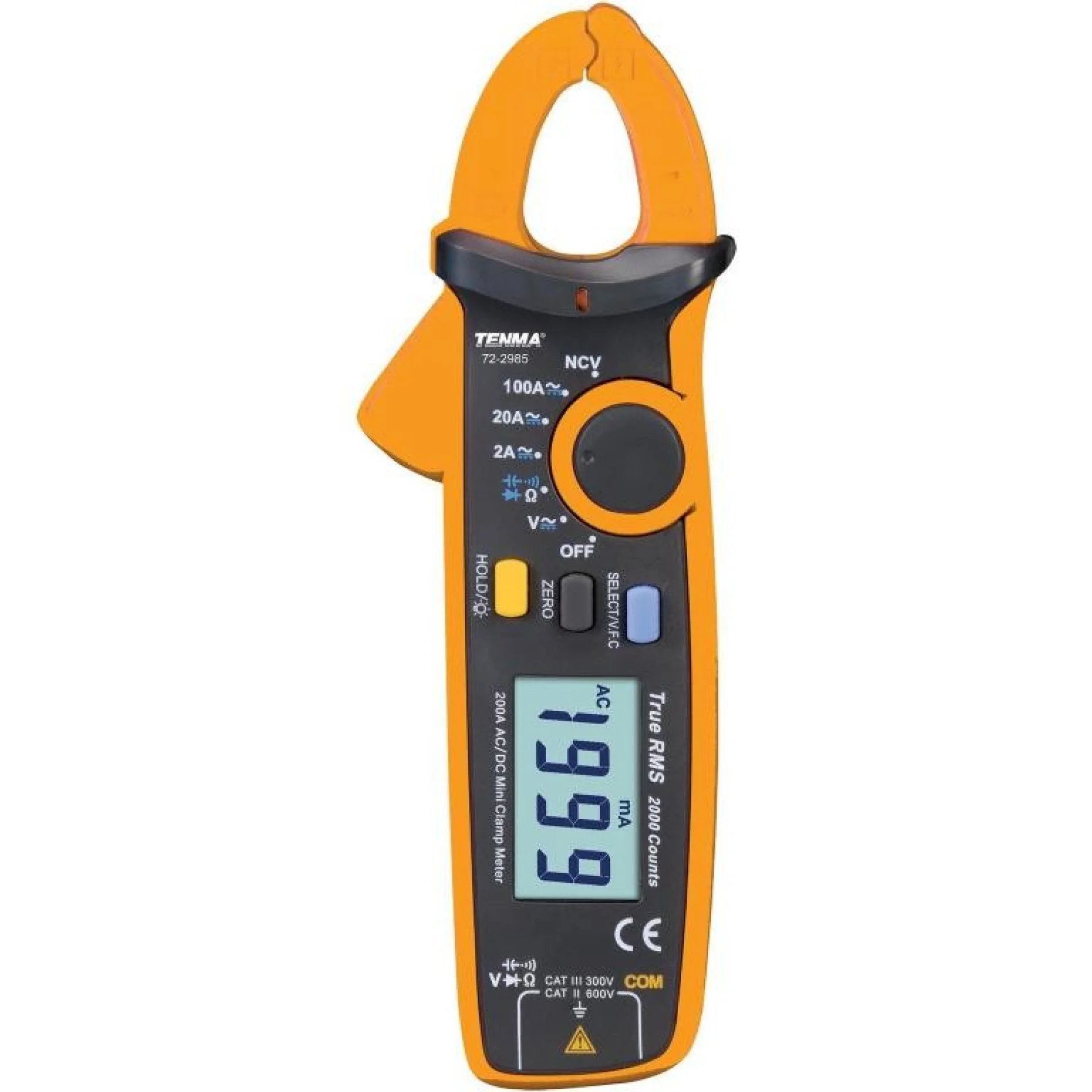 רב מודד צבת זרם -CLAMP MINI SERIES - 72-2985