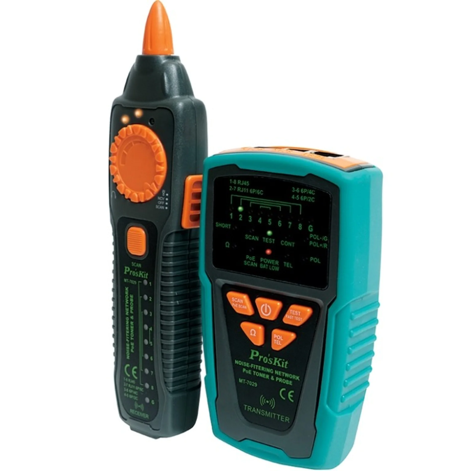 מאתר ובודק כבלי תקשורת מקצועי - PRO'SKIT MT-7029