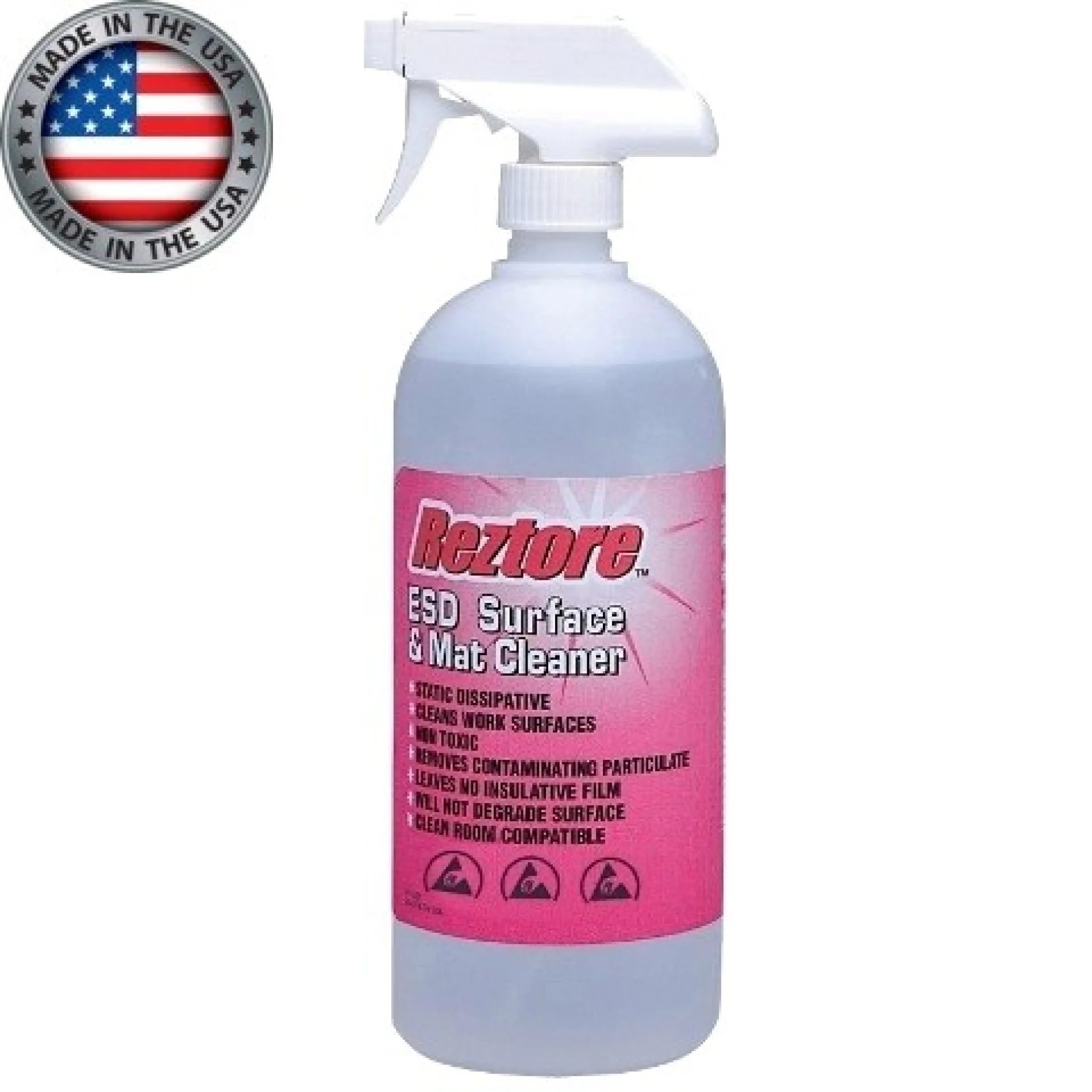 נוזל לניקוי ושימור משטחים אנטי סטטיים - בקבוק 1 ליטר