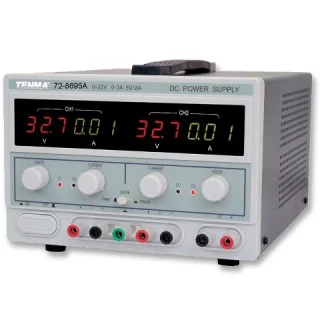 ספק כוח מעבדתי - ADJ - שלוש יציאות - (0-32V / 0-3A + 5V / 2A)