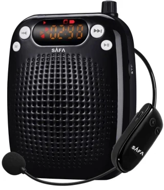 רמקול מדריכים נטען נייד 10W - עם מיקרופון מדונה חוטי SAFA T-3 BT